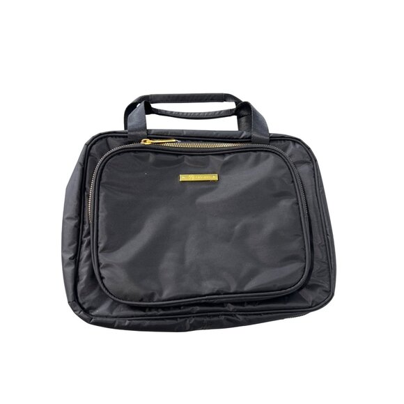 Joy Eco Luxe World Traveler Light and Chic Toiletry Case Black Gold Organizer - Picture 2 of 9